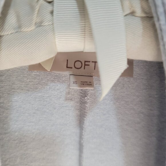 Loft Light Gray Wrap-style Sweater - Picture 2 of 5